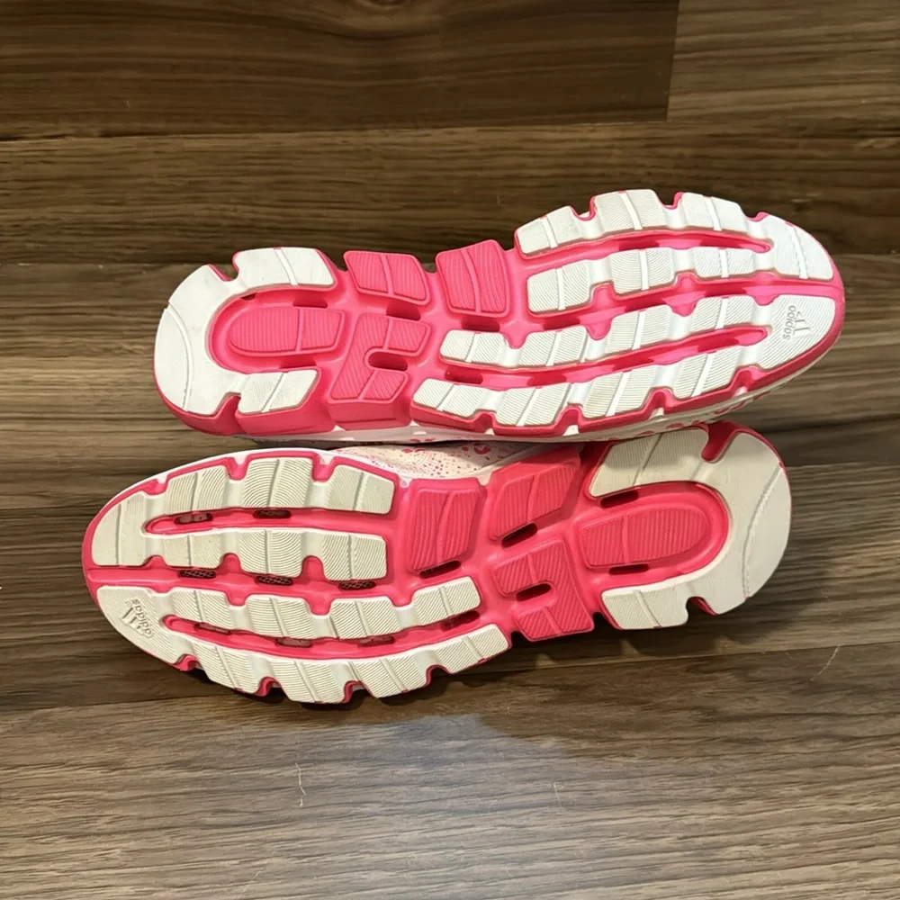 Addidas Leopard White Neon Pink Climachill Askin Tie Up Running Sneakers 7.5 NWT